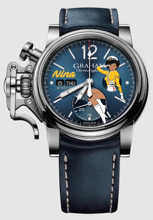 Replica Graham Watch 2CVAS.U04A CHRONOFIGHTER VINTAGE NOSEART NINA